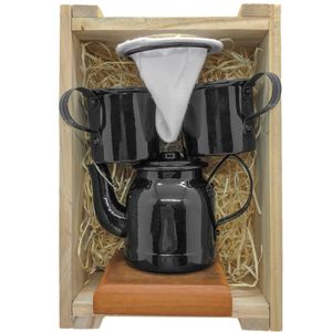 Kit de Café Individual - PRETO - Demolição com engradado