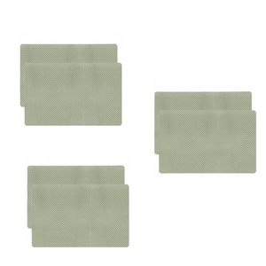 Jogo americano antiderrapante - Verde - 6 peças com faqueiro