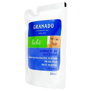 Refil Sabonete Líquido de Glicerina Granado Bebê Lavanda 250ml