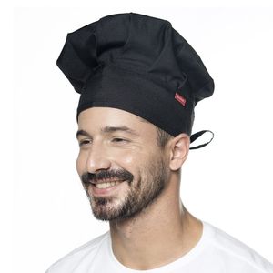 Chapeu do Chef - Touca Mestre Cuca PRETA Unisex Regulavel