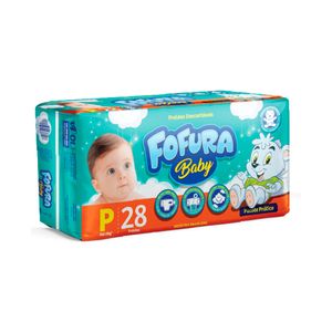 Fralda Fofura Baby Jumbinho P Pacote com 28 Unidades