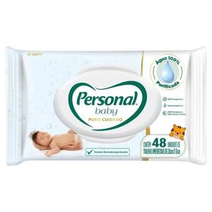 Lenço Umedecido Personal Baby Puro Cuidado Pacote com 48 Unidades