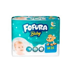 Fralda Fofura Baby Mega M Pacote com 36 Unidades