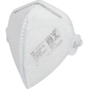 Respirador Descartável Rdv2101 Pff2 Branco Dobrável Sem Válv