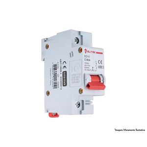 Disjuntor Elitek Din Unipolar Curva C 40A