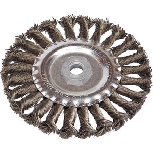 Escova circular torcida aço carbono 150mm - Belfix
