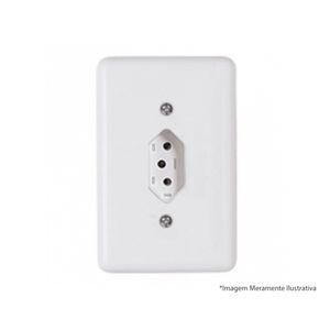 Tomada Ilumi Stylus Bip 2P+T C/Pl 10A 250V 20140