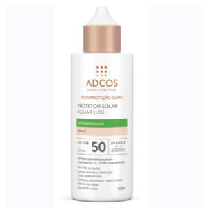 Adcos Protetor Solar Aqua Fluid Fps 50 Peach 50ml