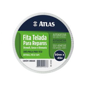Fita Telada Atlas Reparos P/Drywall/Gesso/Alvena 50Mmx45Mts