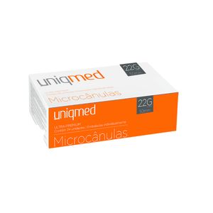 Uniqmed Microcânula 22G 0,70x50mm com 24un