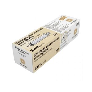 Descarpack Seringa Hipodérmica Luer Slip Sem Agulha 5ml com 100un