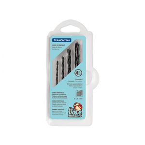 Broca Madeira Jg 04Pcs Tramontina 43408/509 Blister
