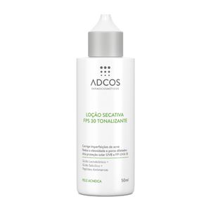 Adcos Acne Solution Loção Secativa FPS30 Tonalizante 50ml
