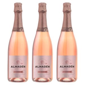 Kit 03 Unidades Espumante Miolo Almadén Brut Rosé 750ml