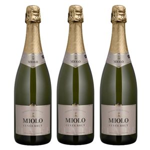 Kit 03 Unidades Espumante Brut Miolo Cuvée 750ml