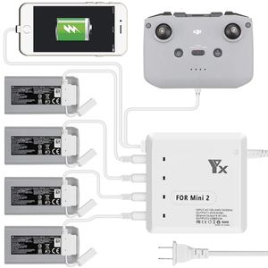 Carregador Hub 4 Baterias de Drones DJI Mini 2, Mini 2 SE e SE
