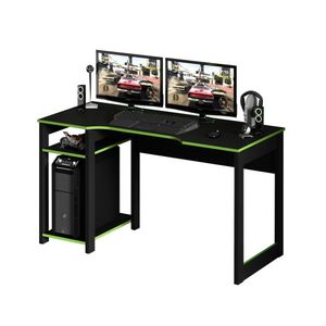 Mesa Para Computador Notebook Gamer ME4152 Preto/Verde - Tecno Mobili