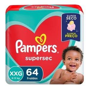 Fralda Descartável Pampers Supersec Tamanho XXG 64x1