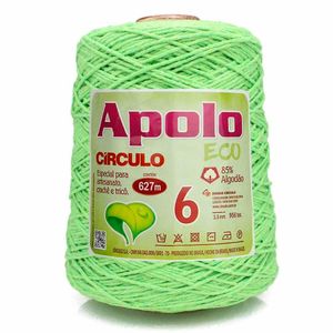 Barbante Apolo Eco Círculo Nº 6 600g Verde - 5086