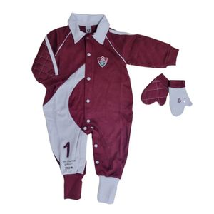 Macacão Bebê Goleiro Fluminense Longo Oficial