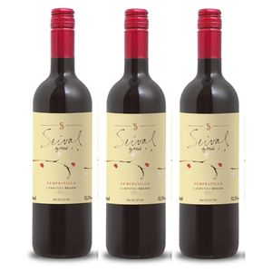 Kit 03 Unidades Vinho Miolo Seival Tempranillo 750ml