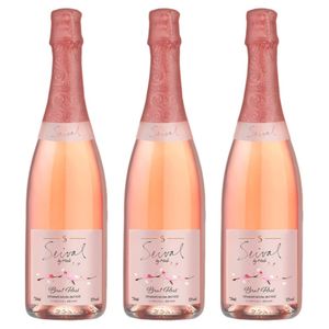 Kit 03 Unidades Espumante Miolo Seival Brut Rosé 750ml