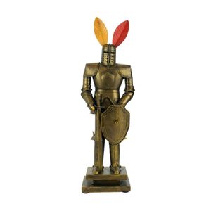 Miniatura Armadura Medieval Escudo E Espada 44cm - Retrô