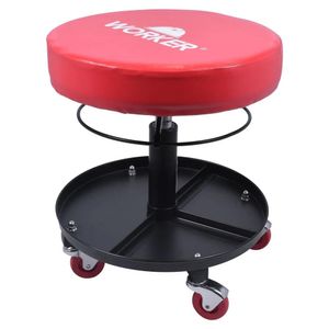 Banqueta Para Mecânico Giratória Regulável 100Kg Worker