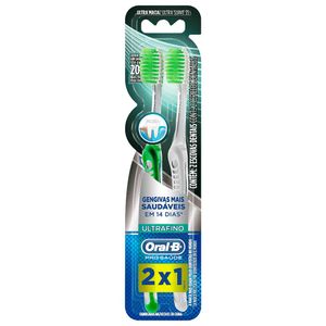 Escova Dental Ultramacia Ultrafino Oral-B Pro-Saúde Combo com 2 Unidades