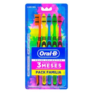 Escova Dental Suave Oral-B Color Collection 5 Unidades