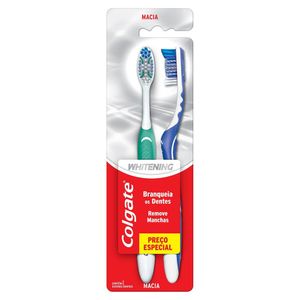 Escova de Dente Colgate Whitening 2 unidades