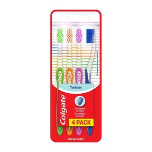 Escova de Dente Colgate Twister 4 unid Preço Especial