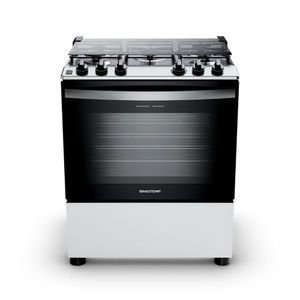 Fogão Brastemp 5 Bocas Mesa Inox BFS5NDB Branco Bivolt