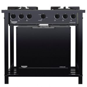 Fogão Industrial Dako 4 Bocas Com Forno E Tripla Chama Preto