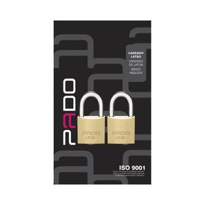 Cadeado Pado 2E-20Mm (2 Msm Segr/4 Chaves Iguais) Bl