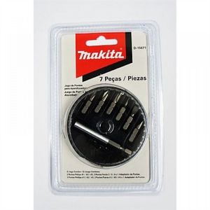 Estojo De Plástico Com 6 Bits - D-15671 - Makita Original