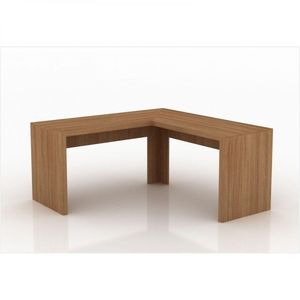 Mesa de Canto para Home Office Me4116 Amêndoa Tecno Mobili