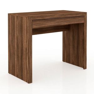 Mesa para Home Office com Gaveta Me4107 Nogal Tecno Mobili
