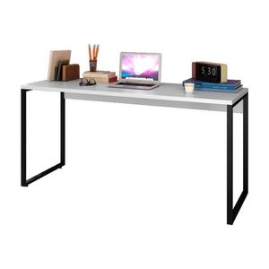 Escrivaninha Mesa De Escritório Studio Industrial Branco
