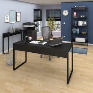 Mesa 150 Aparador E Estante Studio Industrial Preto
