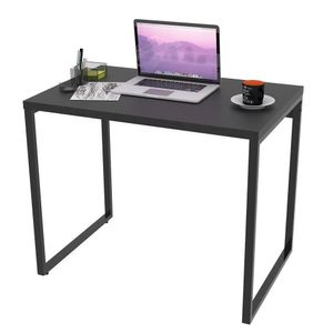 Mesa De Escritório Office 90cm Prisma Preto Onix