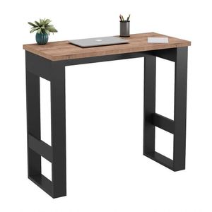 Mesa Para Computador Estilo Industrial 90Cm Chess F04 Preto/Solanum - Mpozenato