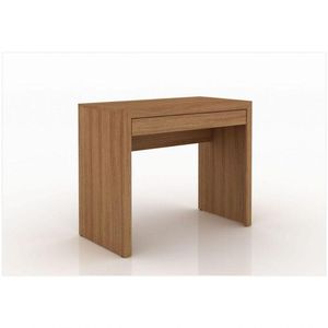 Mesa Para Home Office Com Gaveta Me4107 Amendoa - Tecno Mobili