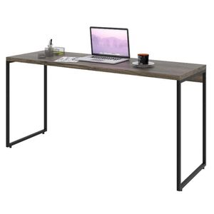 Mesa De Escritório Escrivaninha 150Cm Dynamica Industrial C08 Carvalho Dark