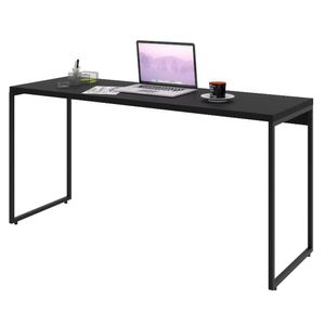 Mesa De Escritório Escrivaninha 150Cm Dynamica Industrial C08 Preto Ônix