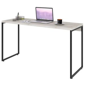 Mesa De Escritório Escrivaninha 135Cm Dynamica Industrial C08 Snow