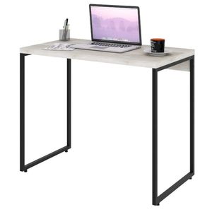 Mesa De Escritório Escrivaninha 90Cm Dynamica Industrial C08 Snow