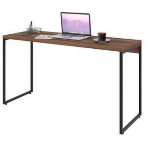 Mesa De Escritório Escrivaninha 135Cm Dynamica Industrial C08 Nogal