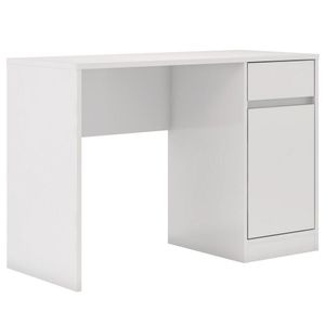 Mesa p/ computador Escrivaninha 1Porta 1Gaveta Branco