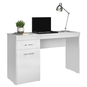Mesa p/ computador Escrivaninha 1Porta 1Gaveta Branco